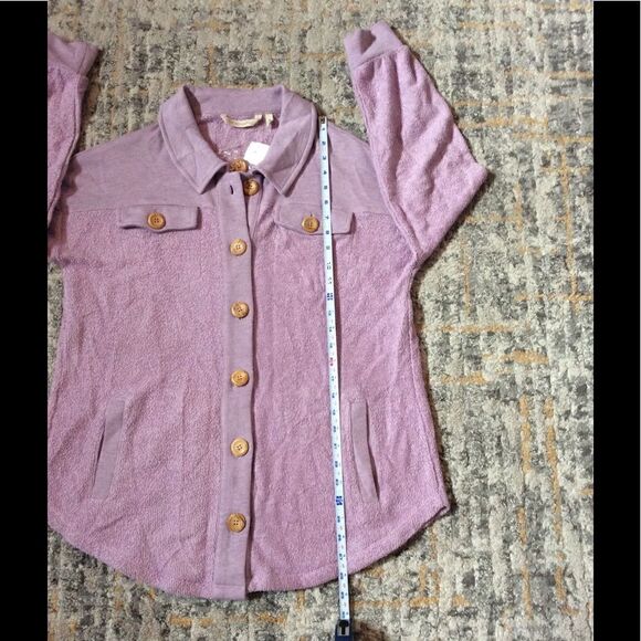 SOFT SURROUNDINGS TERRY KNIT SHACKET/SHIRT! NWT! M - Picture 5 of 8